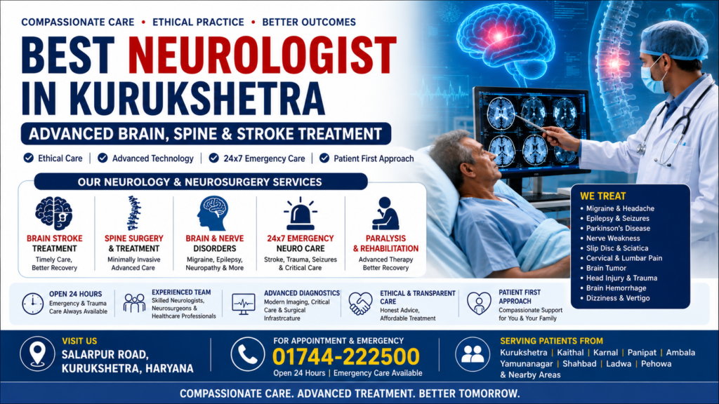 Best Neurologist in Kurukshetra – Advanced Brain, Spine & Stroke Treatment at Agarwal Nursing Home