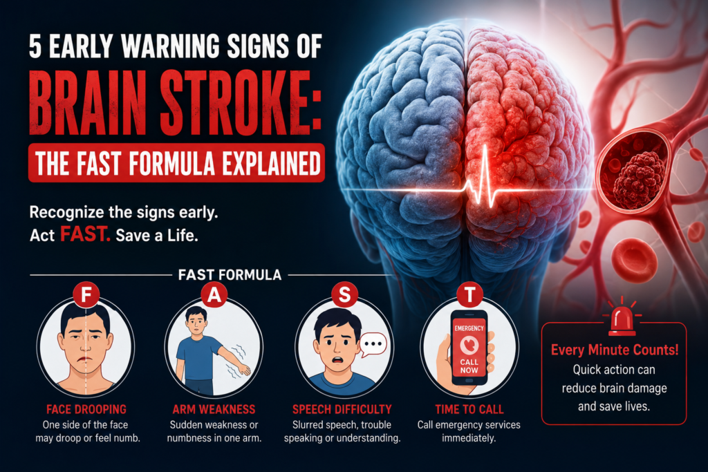 5 Early Warning Signs of Brain Stroke: The FAST Formula Explained