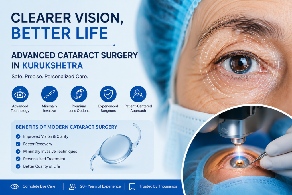 Cataract Surgery in Kurukshetra – Advanced Eye Care & Modern Cataract Treatment at Agarwal Nursing Home